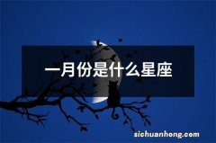 一月份是什么星座