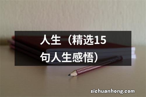 精选15句人生感悟 人生