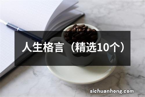 精选10个 人生格言