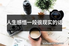 人生感悟一段很现实的话