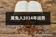 属兔人2014年运势