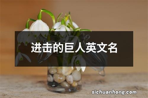 进击的巨人英文名