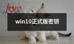 win10正式版密钥