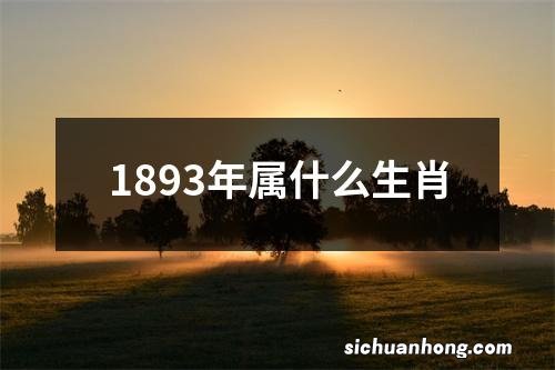 1893年属什么生肖