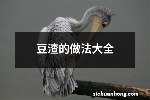 豆渣的做法大全