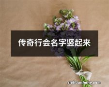 传奇行会名字竖起来