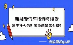 新能源汽车检测与维修是干什么的，就业前景怎么样？