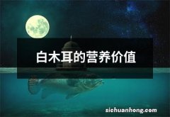 白木耳的营养价值