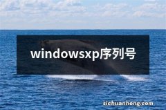 windowsxp序列号