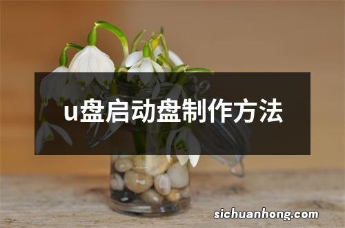 u盘启动盘制作方法