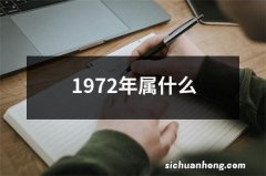 1972年属什么