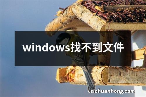 windows找不到文件