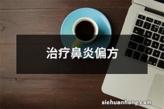 治疗鼻炎偏方