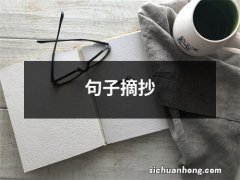 句子摘抄