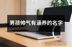 男孩帅气有涵养的名字