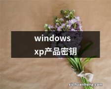 windowsxp产品密钥