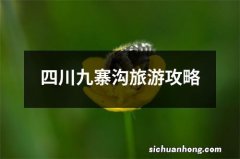 四川九寨沟旅游攻略