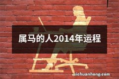 属马的人2014年运程