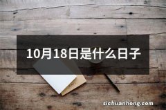 10月18日是什么日子