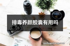 排毒养颜胶囊有用吗