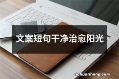 文案短句干净治愈阳光