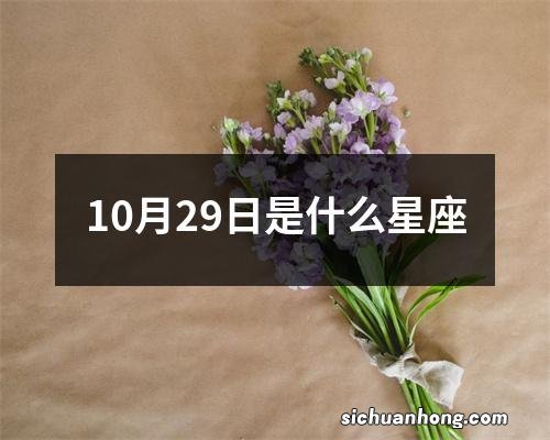 10月29日是什么星座