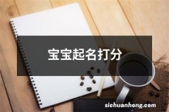 宝宝起名打分