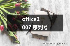 office2007 序列号