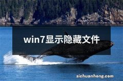 win7显示隐藏文件