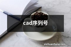 cad序列号