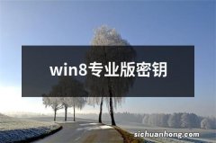 win8专业版密钥