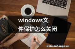 windows文件保护怎么关闭