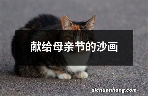 献给母亲节的沙画