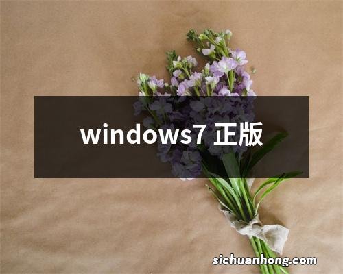 windows7 正版