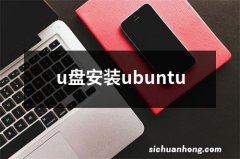 u盘安装ubuntu