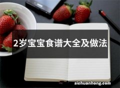 2岁宝宝食谱大全及做法