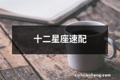 十二星座速配