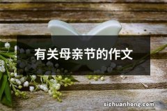 有关母亲节的作文