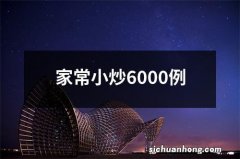 家常小炒6000例