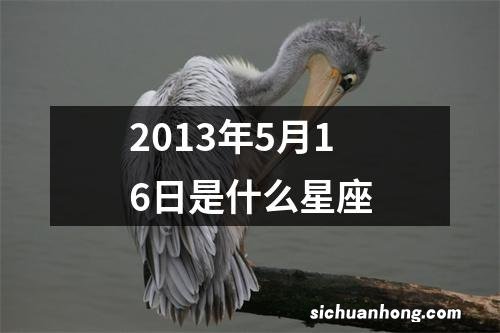 2013年5月16日是什么星座