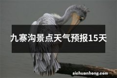 九寨沟景点天气预报15天