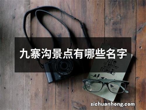 九寨沟景点有哪些名字