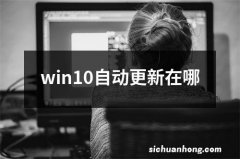 win10自动更新在哪