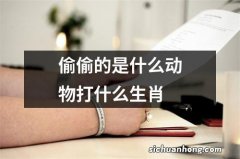 偷偷的是什么动物打什么生肖