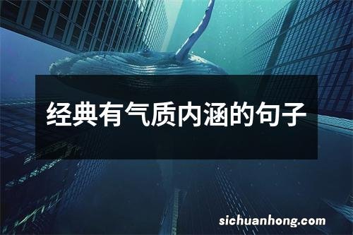 经典有气质内涵的句子