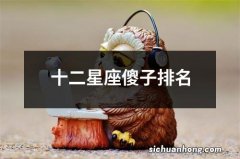 十二星座傻子排名