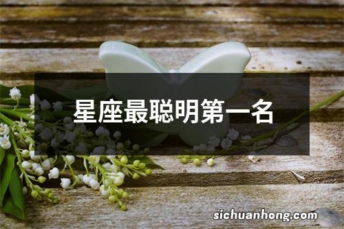 星座最聪明第一名