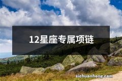 12星座专属项链