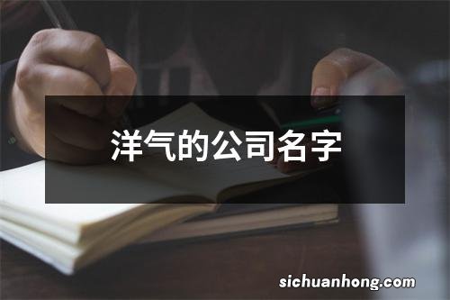 洋气的公司名字