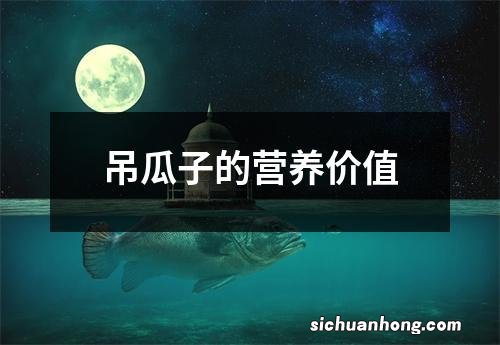 吊瓜子的营养价值